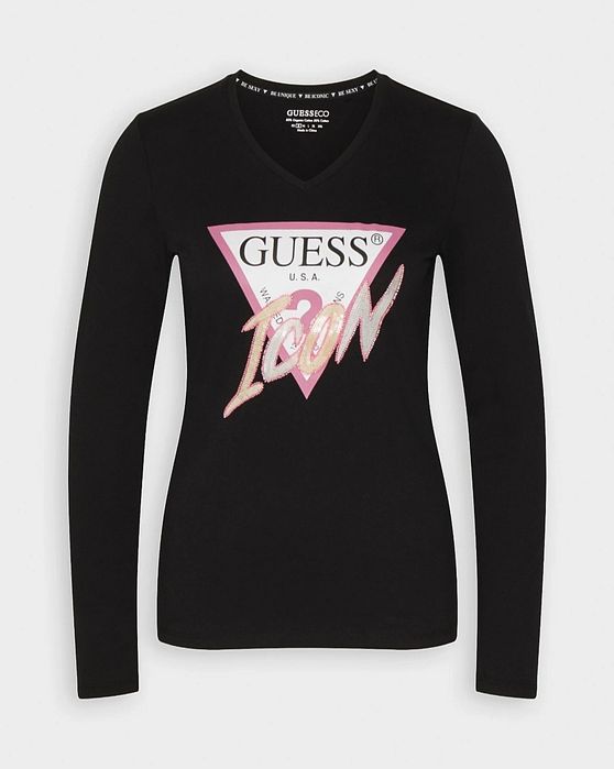 GUESS bluzka logowana oryginalna cekiny