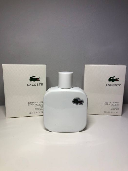 Духи чоловічі Lacoste Eau De L.12.12 Blanc. Лакосте Білі 100 мл