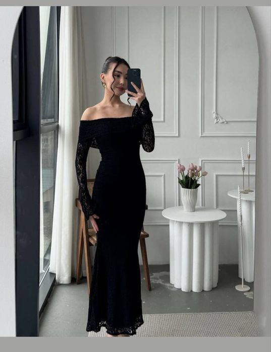 Жіноча гепюрова сукня S-M