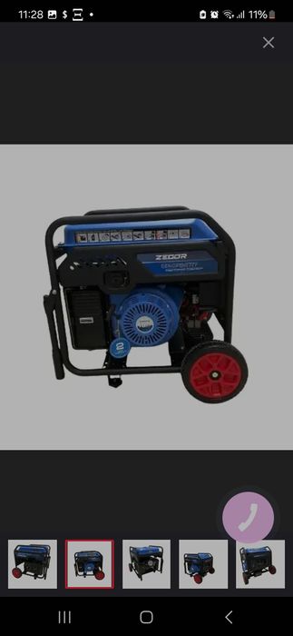 Генератор інверторний 7,5/8,0 кВт Zegor DIN-OPEN7777