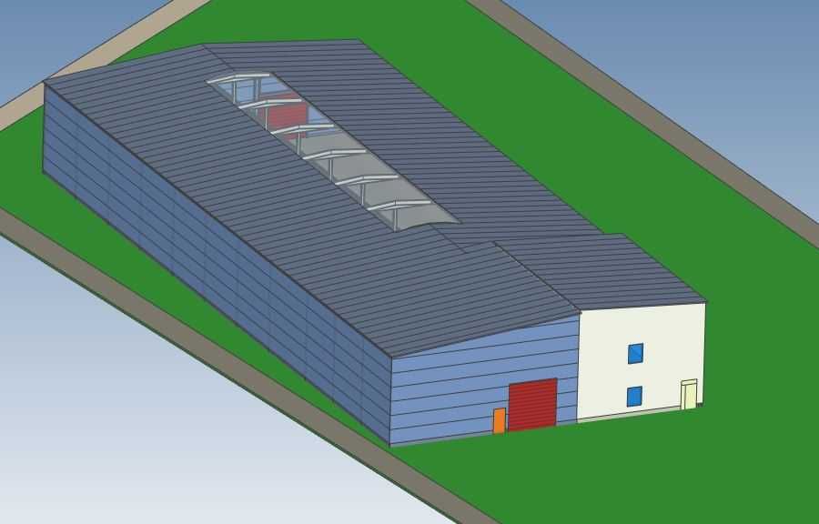 Hala na sprzedaz w Policach 1600 m2