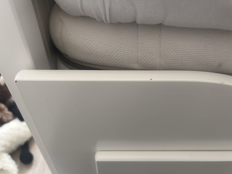 Łożko ikea białe drewniane