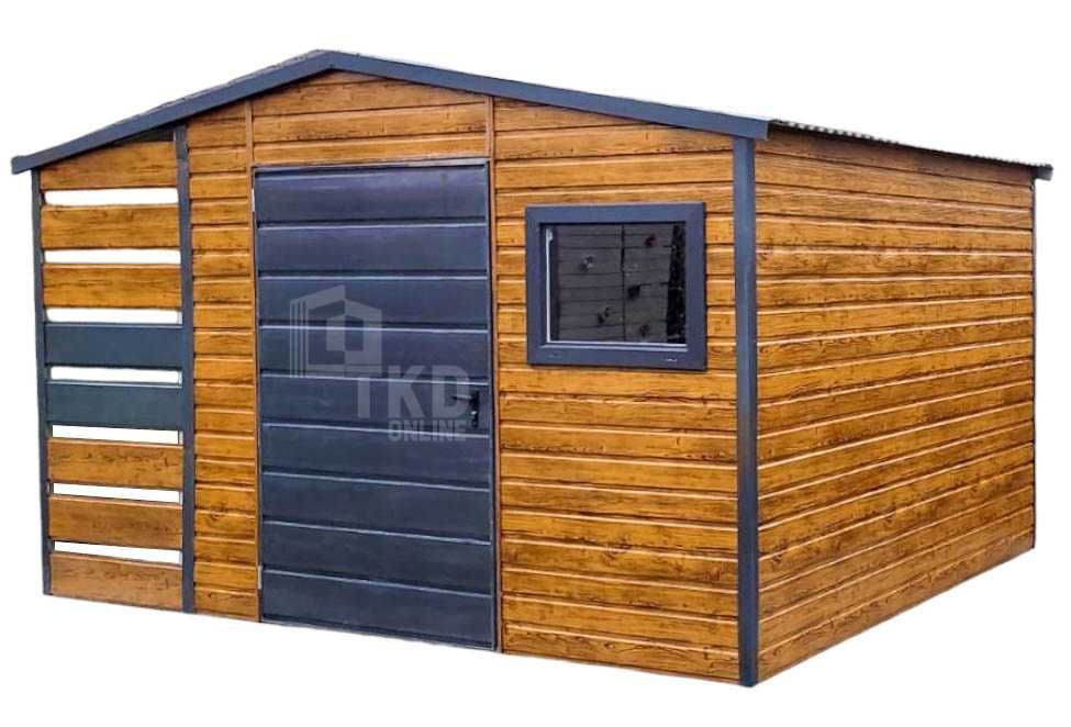 Schowek Domek Ogrodowy 2,5X2,5M + Wiata 1M Drzwi Okno Dach Spad Tkd221