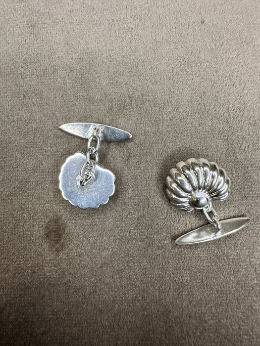 Botões de punho em prata