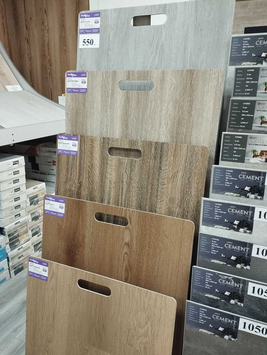 SPC ламінат та вініл замковий, товщина 4-6мм, вигідна ціна, є доставка