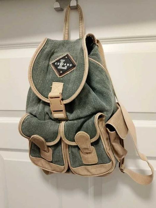 Vintage plecak Sprana zielen military school waterproff