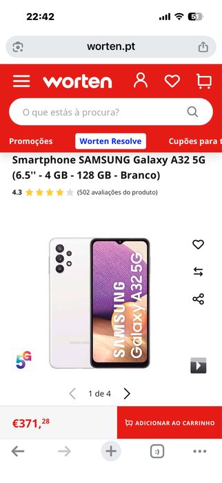 Telefone Samsung A32 5g