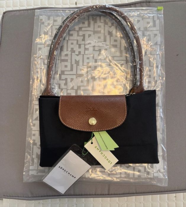 Mala longchamp preta tam L