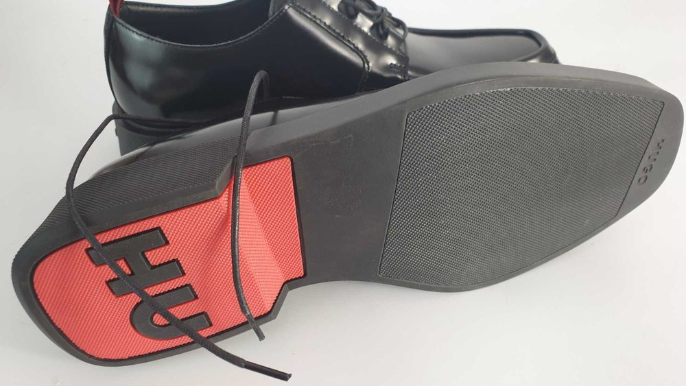 HUGO Półbuty Iker Derb  Czarny rozmiar  40