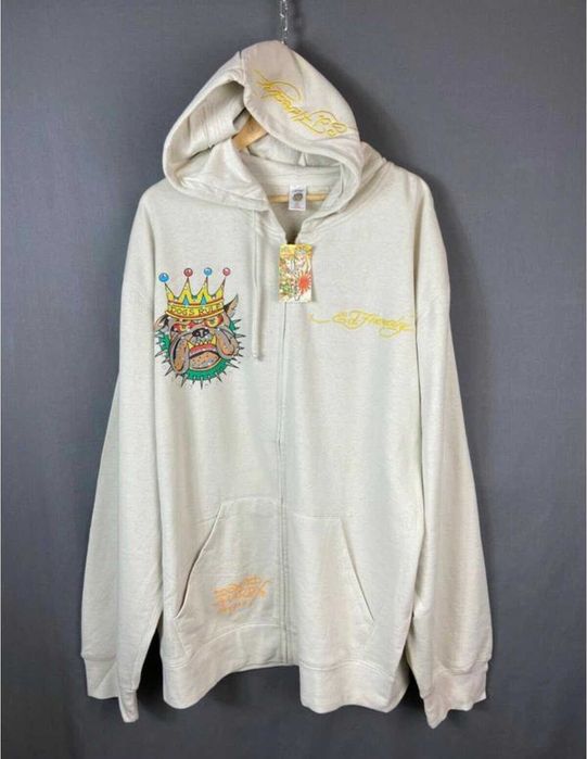 bluza z kapturem Ed Hardy, raglan