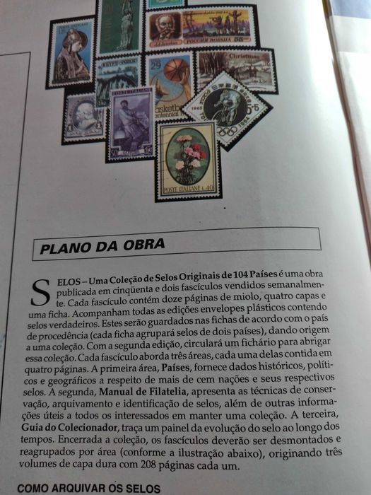 SELOS - Uma colecção de selos originais de 104 países
