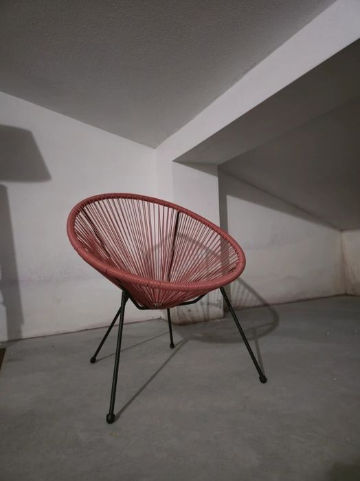 Cadeira Acapulco em corda – Ideal para interior ou exterior