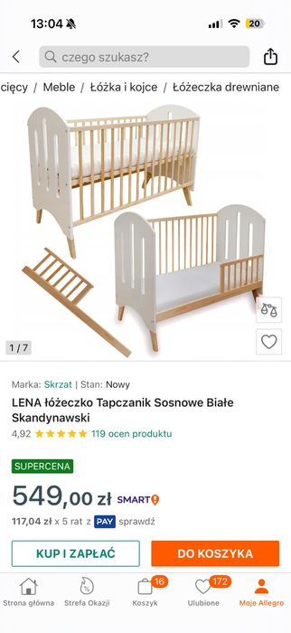 Sprzedam łóżeczko