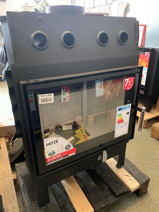 Камінна топка HITZE ALBERO 11 кВт, каміни, дрова, монтаж