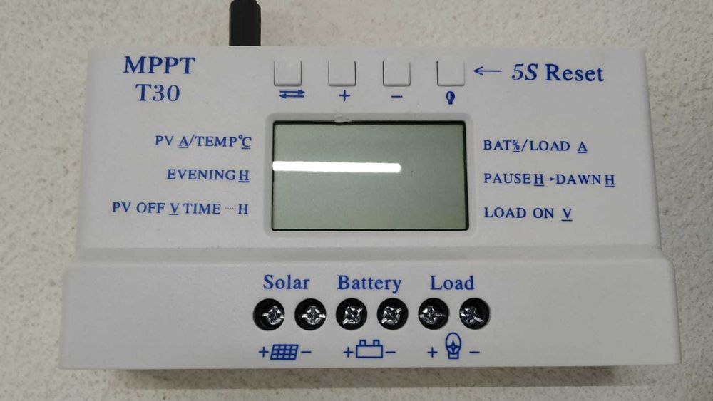 Solar Charge Controller MPPT PWM T30 30A