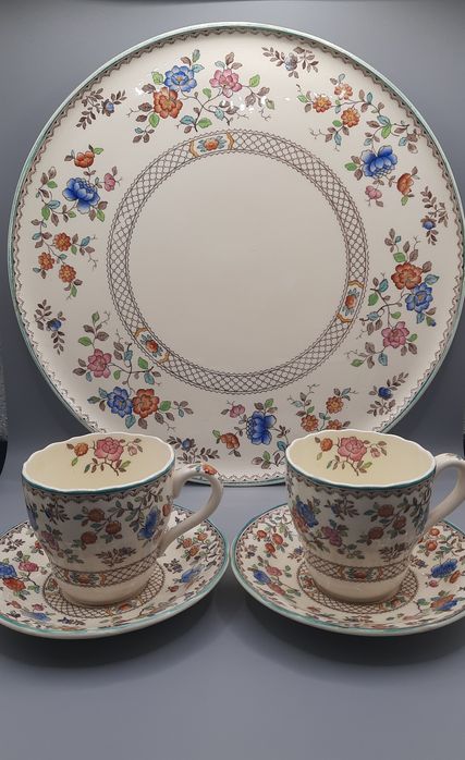 Copeland Spode England Royal Блюдо+ 2 еспресо пари