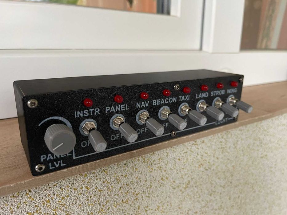 Панель керування світлом Lights Panel для MSFS / X-Plane