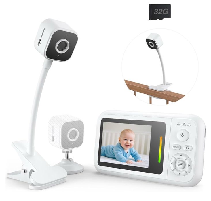 Niania elektroniczna z monitorem klips