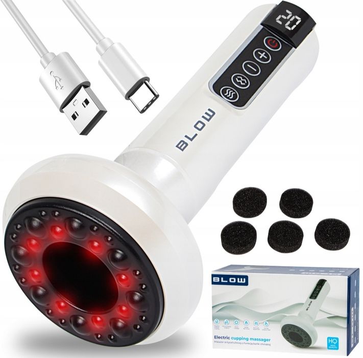 Elektryczna bańka chińska masażer antycellulitowy bezprzewodowy USB