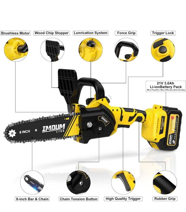 Piła łańcuchowa 8 calowa akumulator