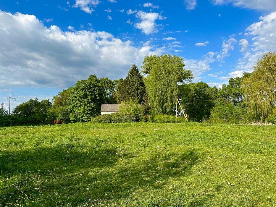Розкішна, величезна ділянка з будинком, річкою та ставом (Луцький р-н)
