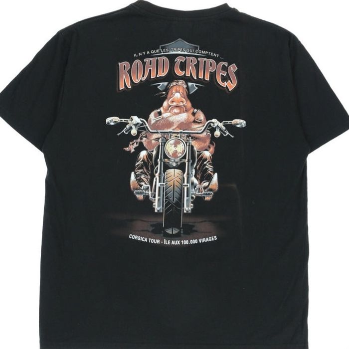 Motocyklowa koszulka bawełniana 2XL z nadrukiem