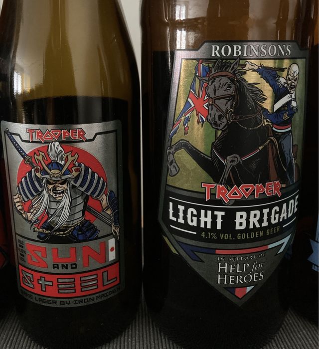 3 garrafas Iron Maiden para colecionadores