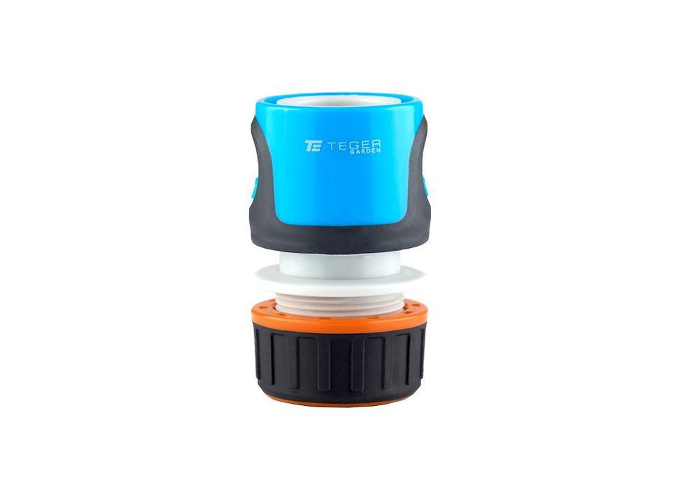Szybkozłączka 1/2" do węża ogrodowego - bez waterstop / TEGER Solidna