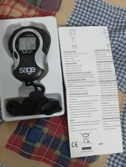 Cronômetro da Sage sport timer novo em caixa e pilha nova