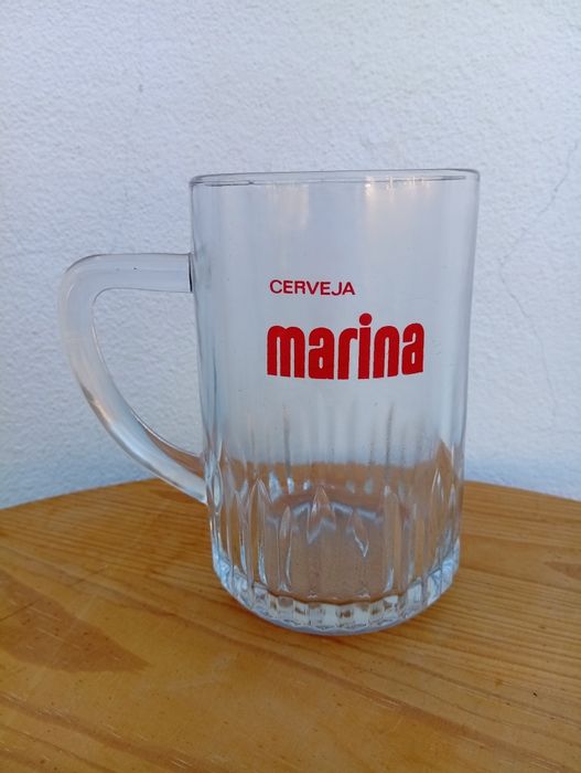Caneca de vidro da Cerveja Marina