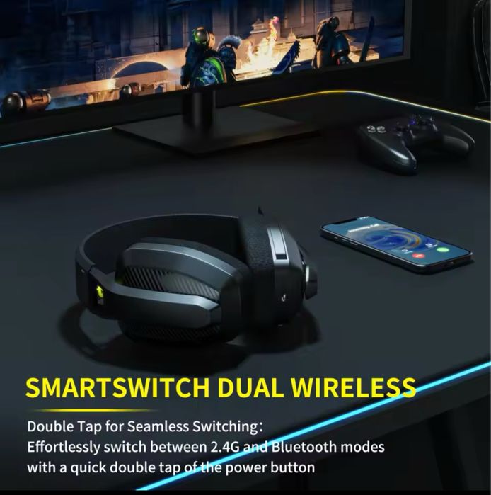 Ігрові Бездротові Навушники BINNUNE 2,4 ГГц bw06 з мікрофоном