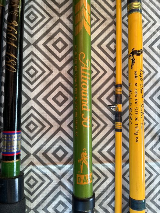 Wędka wędki 7 sztuk różnego przeznaczenia też Vintage