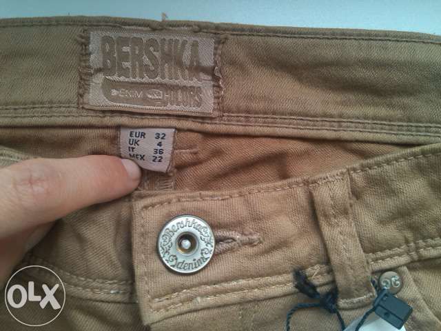 Nowe spodnie BERSHKA roz. XS-S rurki