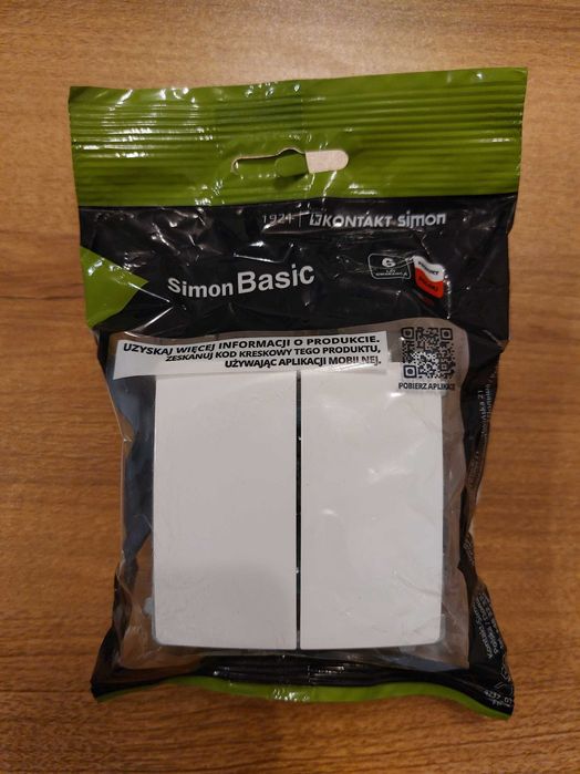 Simon Basic łączniki podwójne i ramki zestaw 3 szt