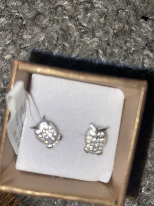 Kolczyki sówki srebrne(cena do negocjacji)