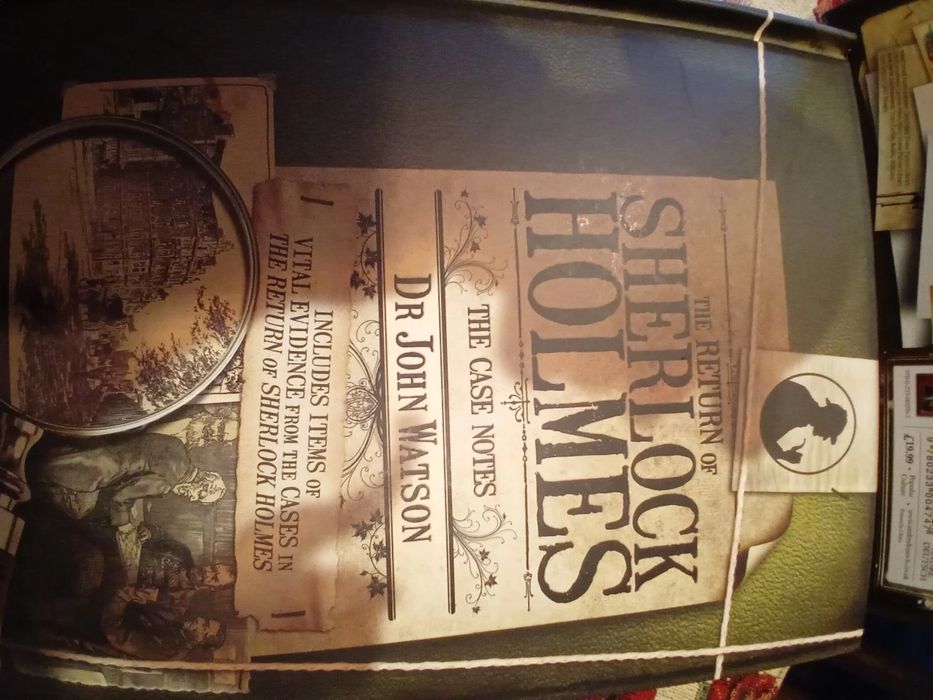 Livro the return of sherlock holmes, encadernado e com capa