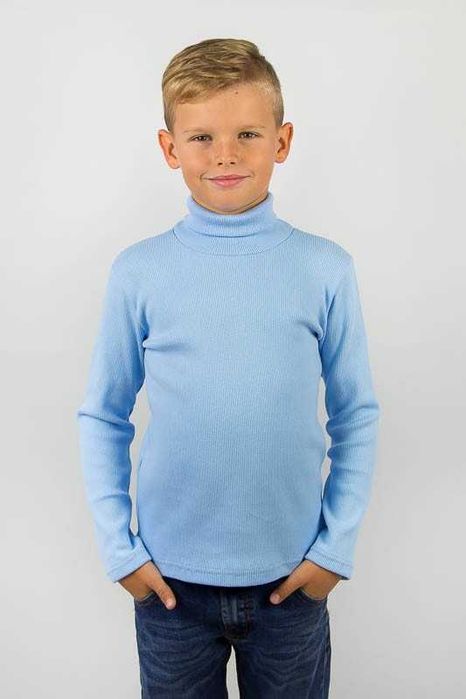 Водолазки рубчик однотонные с начесом р.92-134