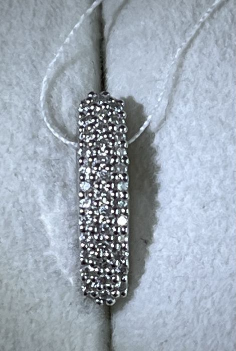 Новый золотой кулон подвеска с натуральными бриллиантами