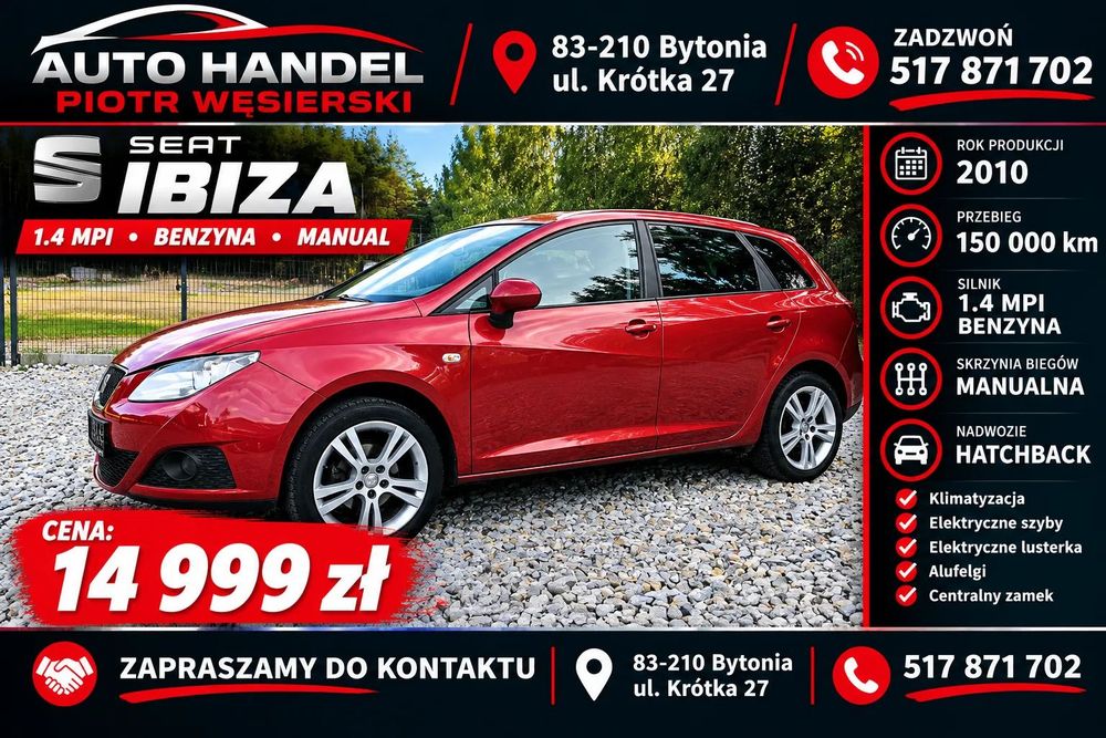 Seat Ibiza 1.4 Mpi Zadbany Egzemplarz