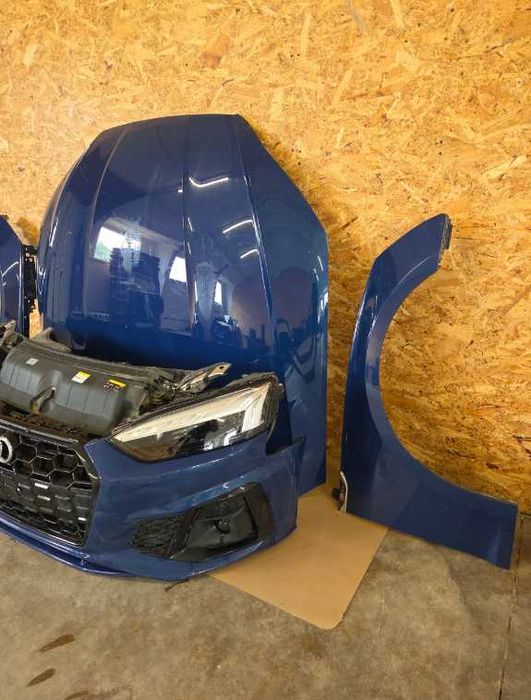 AUDI A5 8W LIFT S-LINE повний передок: бампер, капот, фари, радіатори