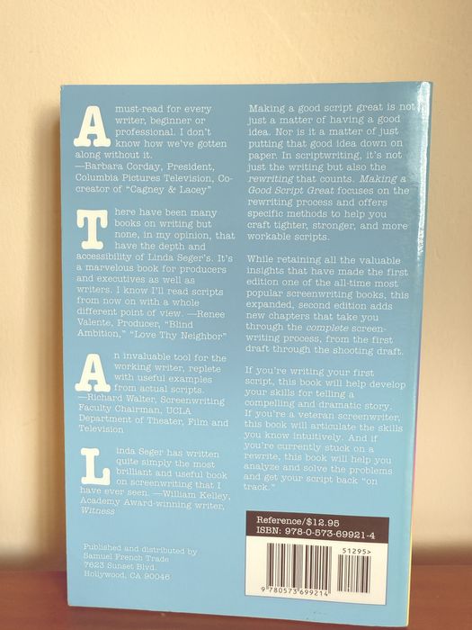 Making a Good Script Great 2nd Edition, Linda Seger