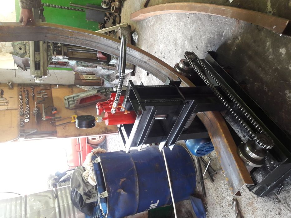 Промышленный трубогиб для профильной трубы, швеллера, круглой труби