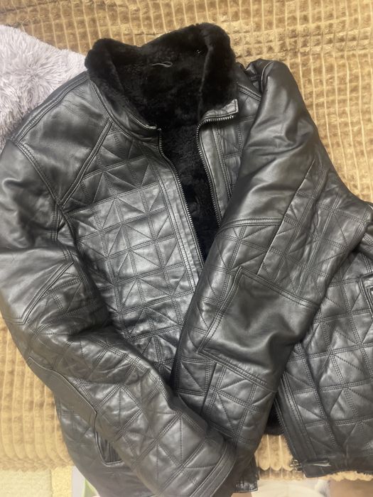 Мужская дубленка короткая натуралка