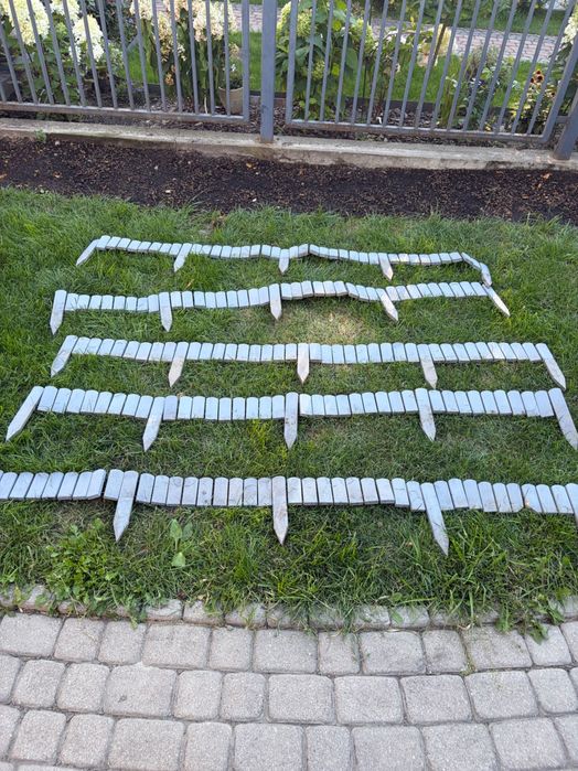 Płotek ogrodowy drewniany, 10 m.