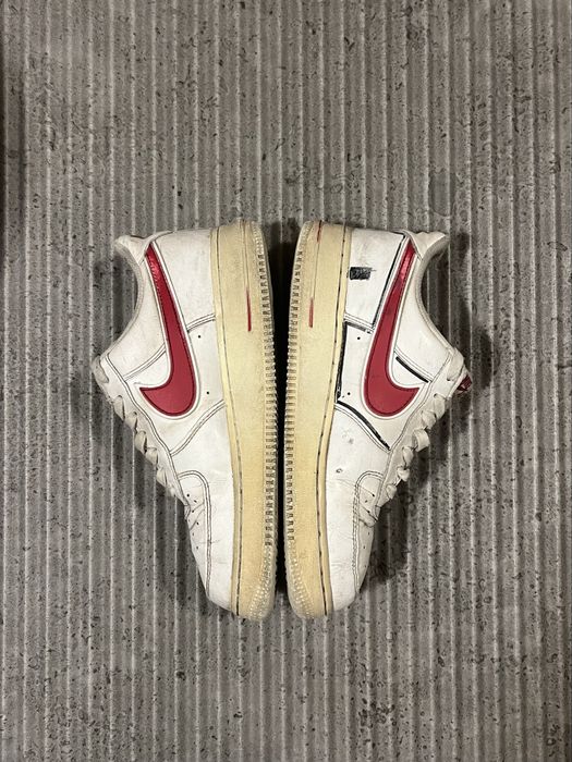 Nike Airforce 1 biało czerwone custom 40
