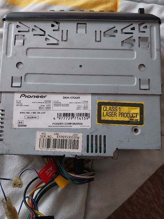 Toca Cd Pionner, tampa do som