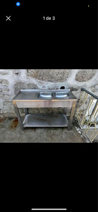4 Bancadas inox em bom estado