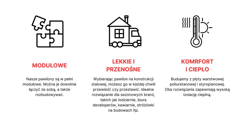 Pawilon handlowy usługowy showroom 7,3x3m producent