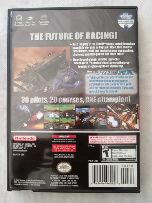 F-Zero GX [Nintendo Gamecube, 2003] Complete - US Edition - Authentic
