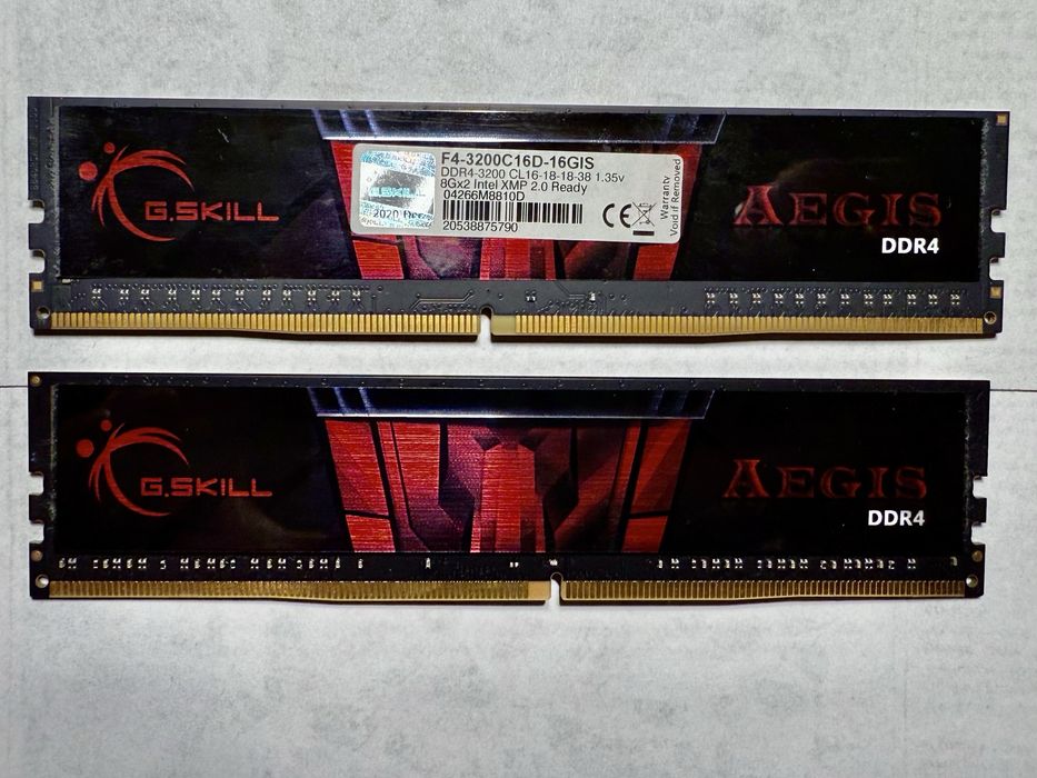Pamięć RAM G.SKILL Aegis 16GB 2x8GB 3200MHz DDR4 CL16 XMP